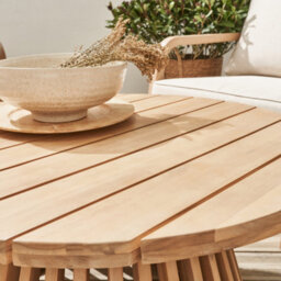 80Cm Wooden Coffee Table Indoor/outdoor Natural - Sweeek - thumbnail 3
