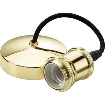 "Knightsbridge 8271Pb 6"" Vintage Pendant Set In A Polished Brass Finish"