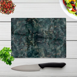 Warren Reed Designer Dark Green Quartz Effect Chopping Board - thumbnail 4
