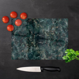 Warren Reed Designer Dark Green Quartz Effect Chopping Board - thumbnail 3