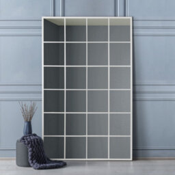 Mirroroutlet The Fenestra White Modern Window Leaner / Wall Mirror 200Cm X 120Cm - thumbnail 1