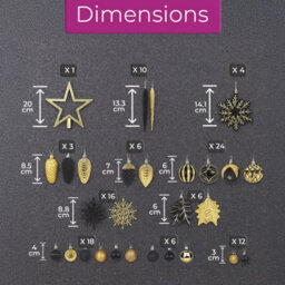 Neo 110Pcs Christmas Tree Ornaments Set - thumbnail 6