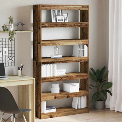 Berkfield Bookcase Old Wood Engineered Wood 100 X 30 X 198 Cm - image 1