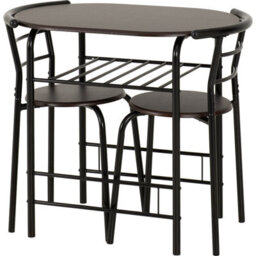 Seconique Derry Dining Set 2 Chairs Black/walnut - thumbnail 4