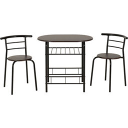 Seconique Derry Dining Set 2 Chairs Black/walnut - thumbnail 3