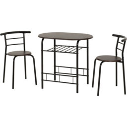 Seconique Derry Dining Set 2 Chairs Black/walnut - thumbnail 2