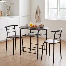 Seconique Derry Dining Set 2 Chairs Black/walnut - thumbnail 1
