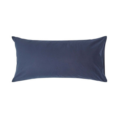 Homescapes Navy Blue Egyptian Cotton Housewife Pillowcase 200 Tc, King Size - image 1