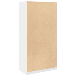Berkfield Wardrobe White 100X50X200 Cm Engineered Wood - thumbnail 6