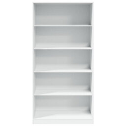 Berkfield Wardrobe White 100X50X200 Cm Engineered Wood - thumbnail 4