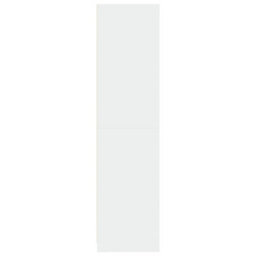 Berkfield Wardrobe White 100X50X200 Cm Engineered Wood - thumbnail 5