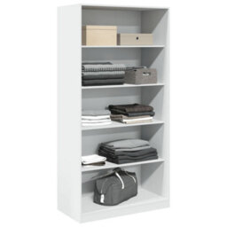 Berkfield Wardrobe White 100X50X200 Cm Engineered Wood - thumbnail 3