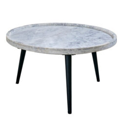 Buttercup Farm Opal Coffee Table With Marble Top And Metal Legs - - L70 X W70 X H36 Cm - thumbnail 2