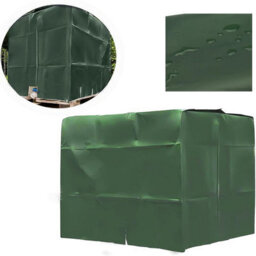 Water Tank Cover, Ibc Cover For 1000L Tank, Dustproof, Uv Resistant, Rainproof, 120X100X116Cm (Green) - thumbnail 3