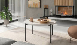 Arte Sigma A Coffee Table In Black Gloss - Modern Elegance Meets Versatility - W840mm X H430mm X D840mm - thumbnail 2