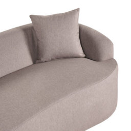 Beliani Modern Sofa Amal Fabric Taupe - thumbnail 7
