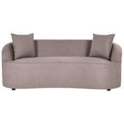 Beliani Modern Sofa Amal Fabric Taupe - thumbnail 1