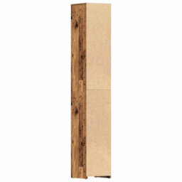 Berkfield Bathroom Cabinet Old Wood 30X30X183.5 Cm Engineered Wood - thumbnail 8