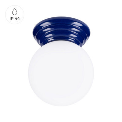 Luminosa Lighting Luminosa Zori Bathroom Ceiling Light Ultramarine 1X G9Ip44 - image 1
