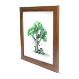 6X6 Square Photo Frame Poster Frame Multiple Finishes Black Oak White Walnut - thumbnail 4