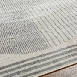 Livabliss Floransa-Geometric Brown Grey Blue Modern Living Dining Bedroom Rug 200 X 275 Cm Easy Care, Non Shedding - thumbnail 3