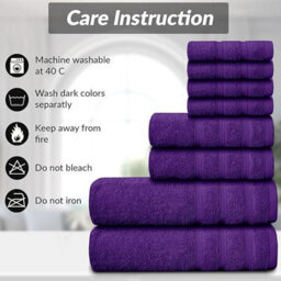 Casabella Luxury 100% Egyptian Cotton Towel Bale 8 Pieces 550 Gsm - thumbnail 3