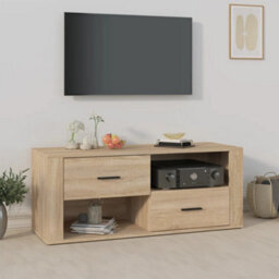 Berkfield Classic Tv Cabinet Sonoma Oak 100X35X40 Cm Engineered Wood - thumbnail 2