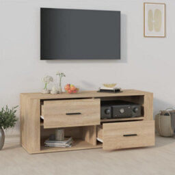 Berkfield Classic Tv Cabinet Sonoma Oak 100X35X40 Cm Engineered Wood - thumbnail 3