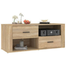 Berkfield Classic Tv Cabinet Sonoma Oak 100X35X40 Cm Engineered Wood - thumbnail 4
