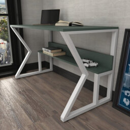 Decorotika Wake Study And Writing Desk Green And White - thumbnail 3