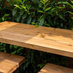 Ashford Blake Rustic Outdoor High Bar Table With Parasol Hole - thumbnail 3