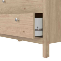 Wyld Haus Gossmere Hickory Oak Effect 3-Drawer Chest Of Drawers Matt Natural Finish - thumbnail 8