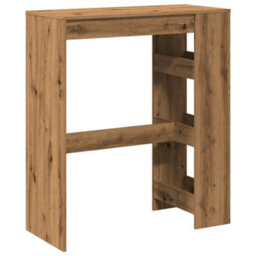 Berkfield Bar Table With Racks Artisan Oak 90X40X103.5 Cm Engineered Wood - thumbnail 6