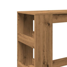 Berkfield Bar Table With Racks Artisan Oak 90X40X103.5 Cm Engineered Wood - thumbnail 7