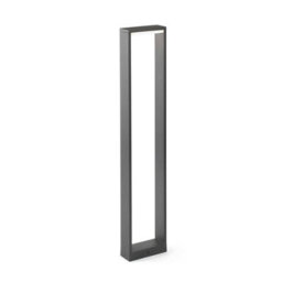 Luminosa Lighting Luminosa Alp Led Outdoor Tall Bollard Light Dark Grey Ip54 - thumbnail 1