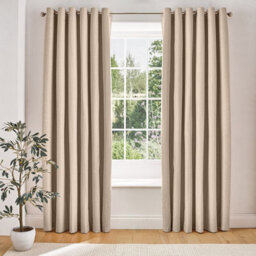 Mysmartbuy Linen Look Eyelet Blackout Curtains Blush/110 X 137Cm - thumbnail 2