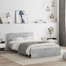 Walplus Engineered Wood Bed Frame With Headboard Rgb Led Lights And Slatted Base For Bedroom - thumbnail 4