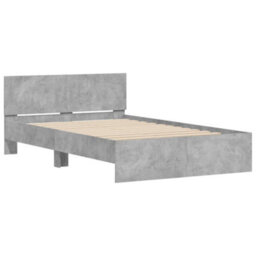 Walplus Engineered Wood Bed Frame With Headboard Rgb Led Lights And Slatted Base For Bedroom - thumbnail 6