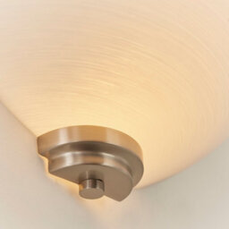 Anson Lighting Ellscott Wall Light Finished In Satin Chrome Plate And White Glass - thumbnail 5