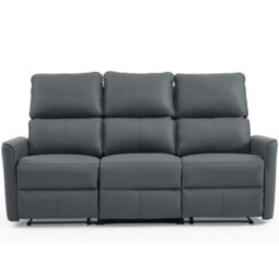 More4Homes Madrid 2+3 Seater Manual Recliner Air Leather Sofa Set (Grey) - thumbnail 7