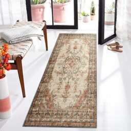 Ameha Cashmere Rug Bedroom Area Floor Mat Super Soft Kitchen Floor Vintage Rugs (Timeless,80X150 Cm) - thumbnail 2