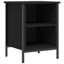 Berkfield Shoe Cabinet Black 38X35X50 Cm Engineered Wood - thumbnail 2