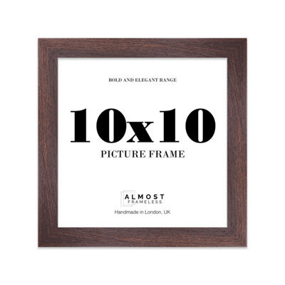 "11X11"" Silver Picture Frame - 11X11"" Square Frame With 10X10"" Mount For 11X11""/10X10"" Pictures Moderrn Style Thin Edge, 1 Pack" - image 1