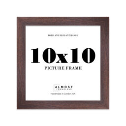 "11X11"" Silver Picture Frame - 11X11"" Square Frame With 10X10"" Mount For 11X11""/10X10"" Pictures Moderrn Style Thin Edge, 1 Pack" - thumbnail 1