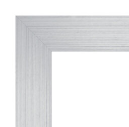 "11X11"" Silver Picture Frame - 11X11"" Square Frame With 10X10"" Mount For 11X11""/10X10"" Pictures Moderrn Style Thin Edge, 1 Pack" - thumbnail 5