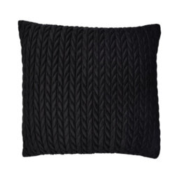 Laurence Llewelyn-Bowen Amory Luxe Black Velvet Filled Cushion - thumbnail 2
