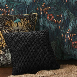 Laurence Llewelyn-Bowen Amory Luxe Black Velvet Filled Cushion