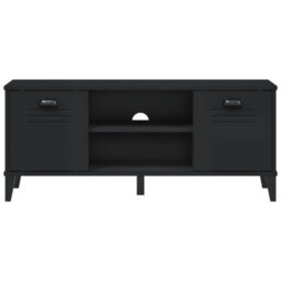 Vidaxl Shoe Bench Viken Black 106X35X45 Cm Engineered Wood - thumbnail 5