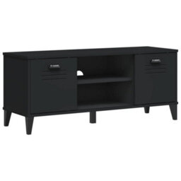Vidaxl Shoe Bench Viken Black 106X35X45 Cm Engineered Wood - thumbnail 2
