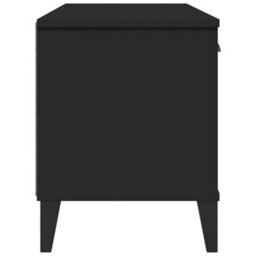 Vidaxl Shoe Bench Viken Black 106X35X45 Cm Engineered Wood - thumbnail 6
